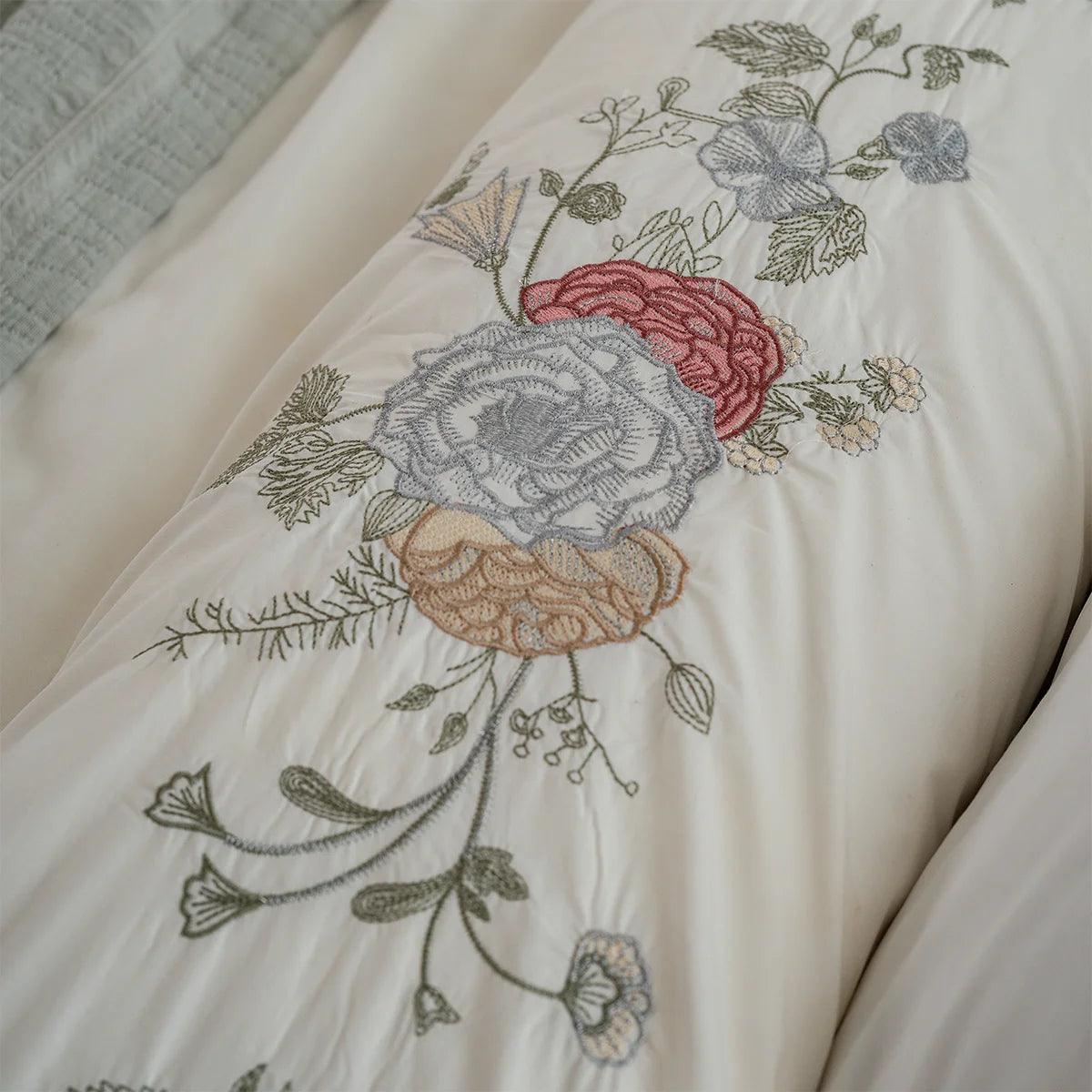 Blossom Embroidered Bedding Set