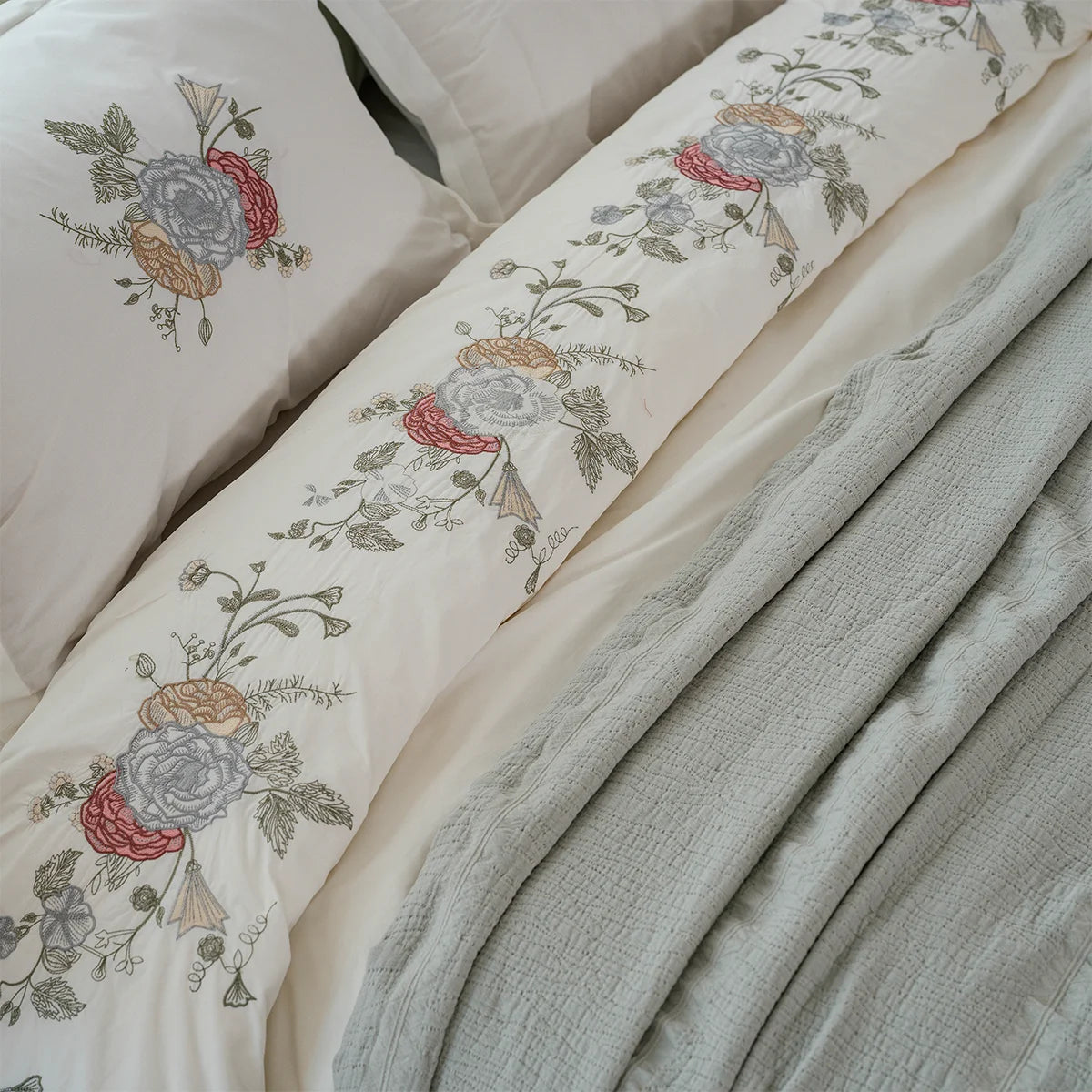Blossom Embroidered Bedding Set