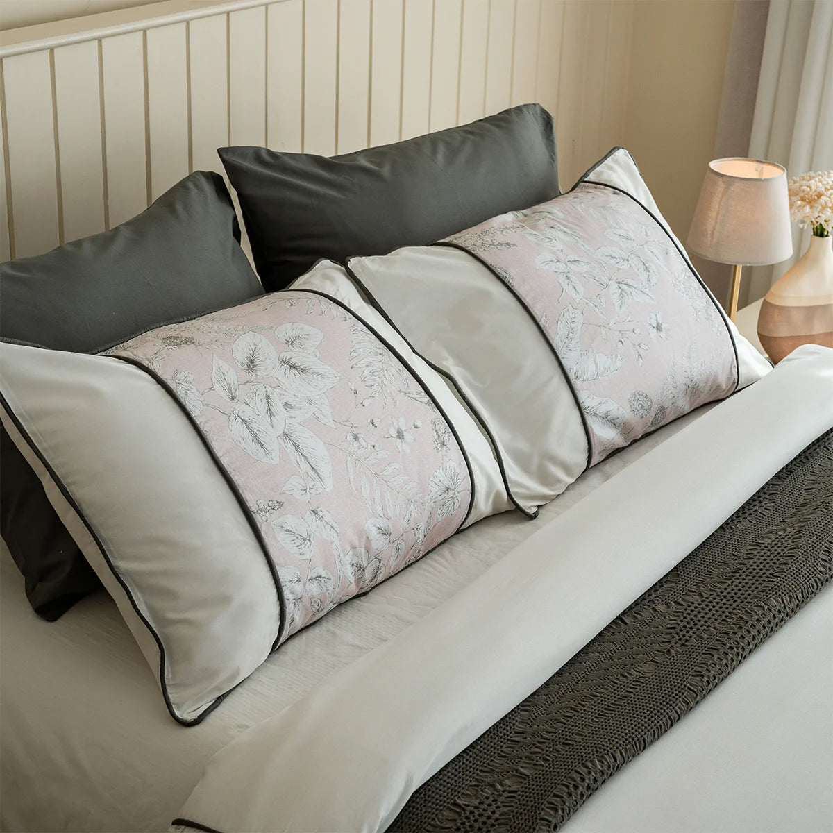 Botanical Bordered Cotton Sheet Set