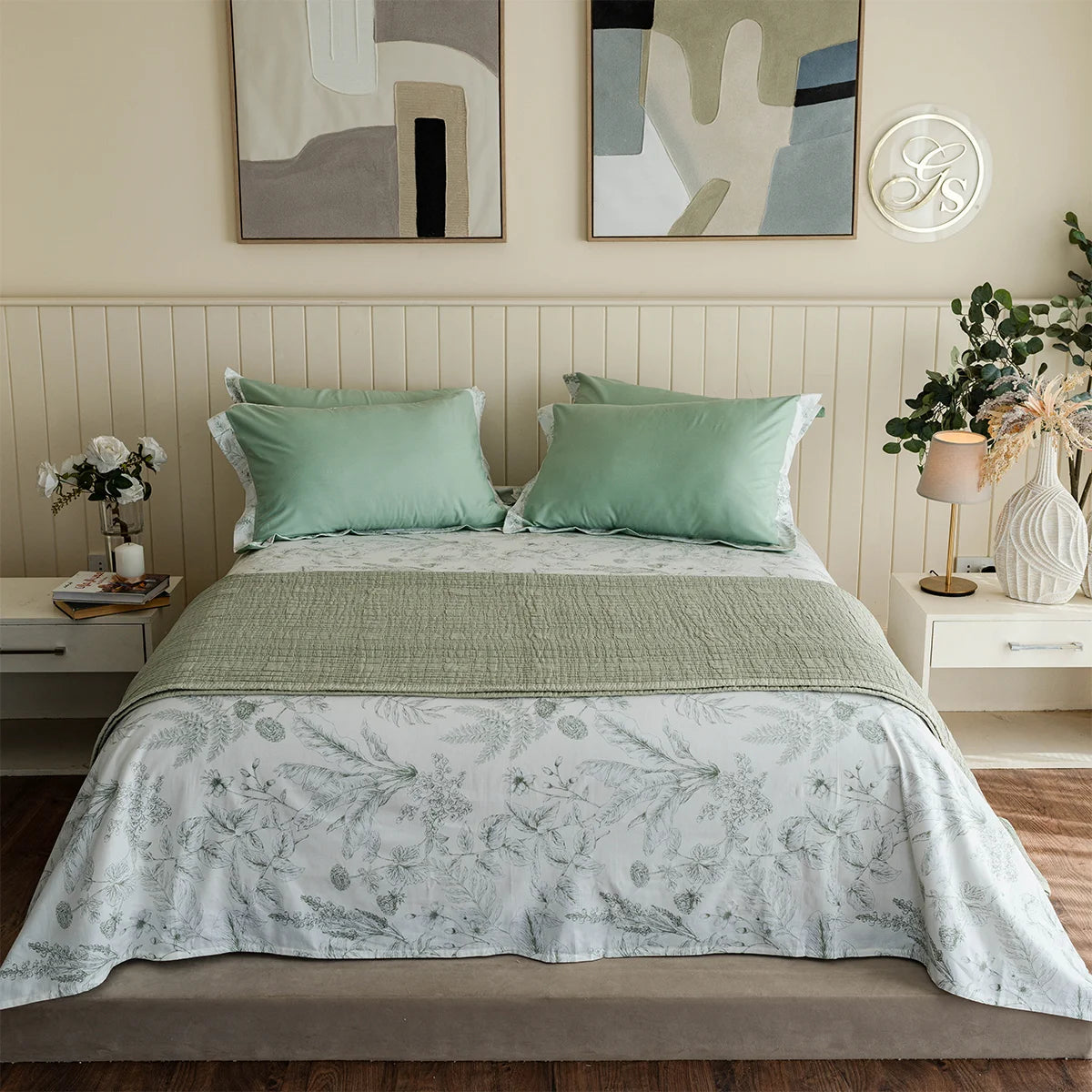 Botanical Sketch Cotton Sheet Set