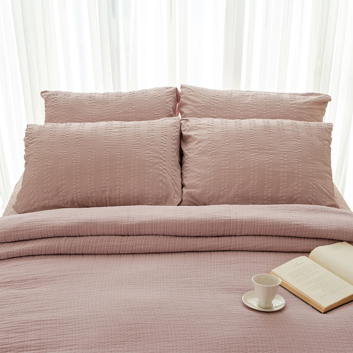 Cotton Ruffle Bedding Set