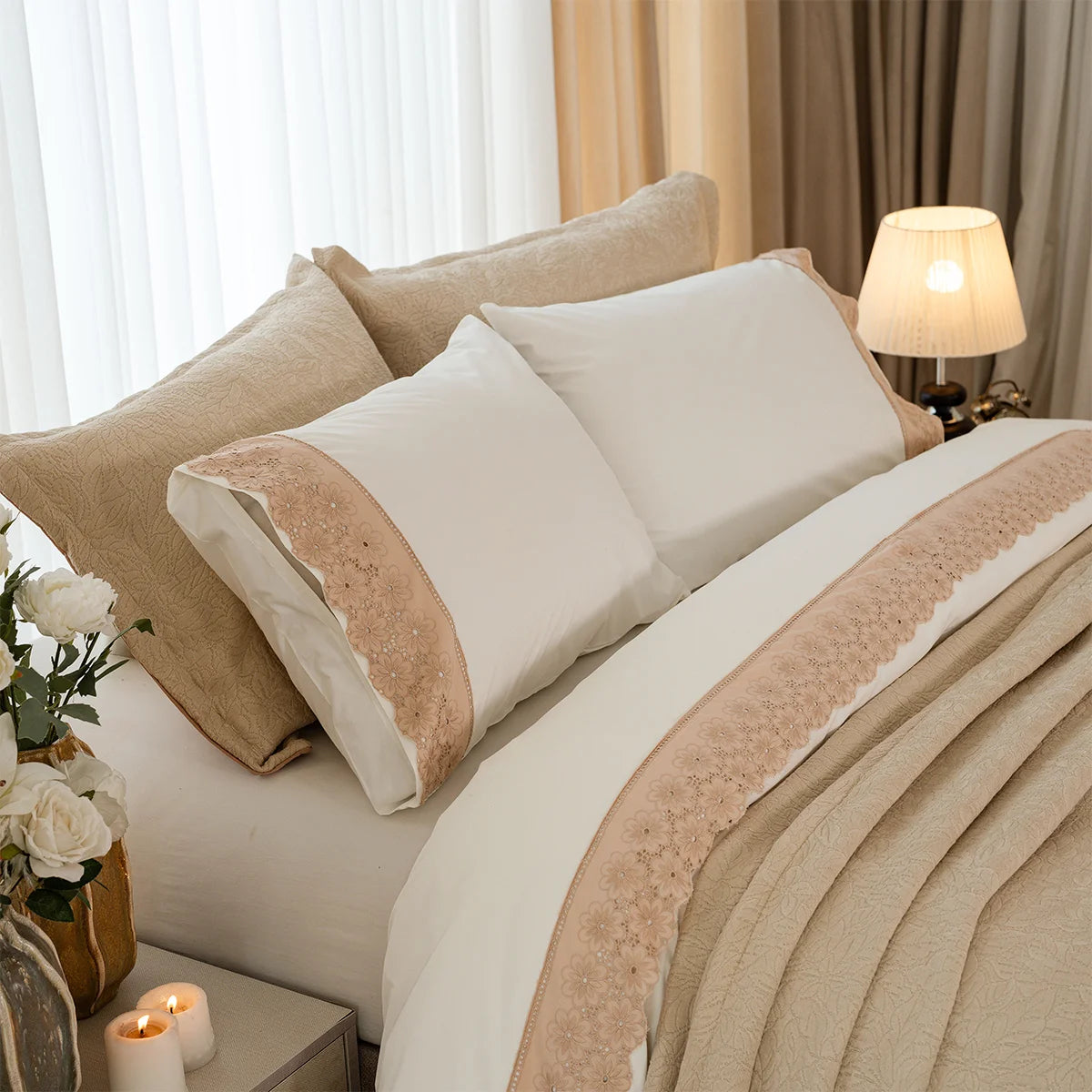 Daisy Guipure Bedding Set
