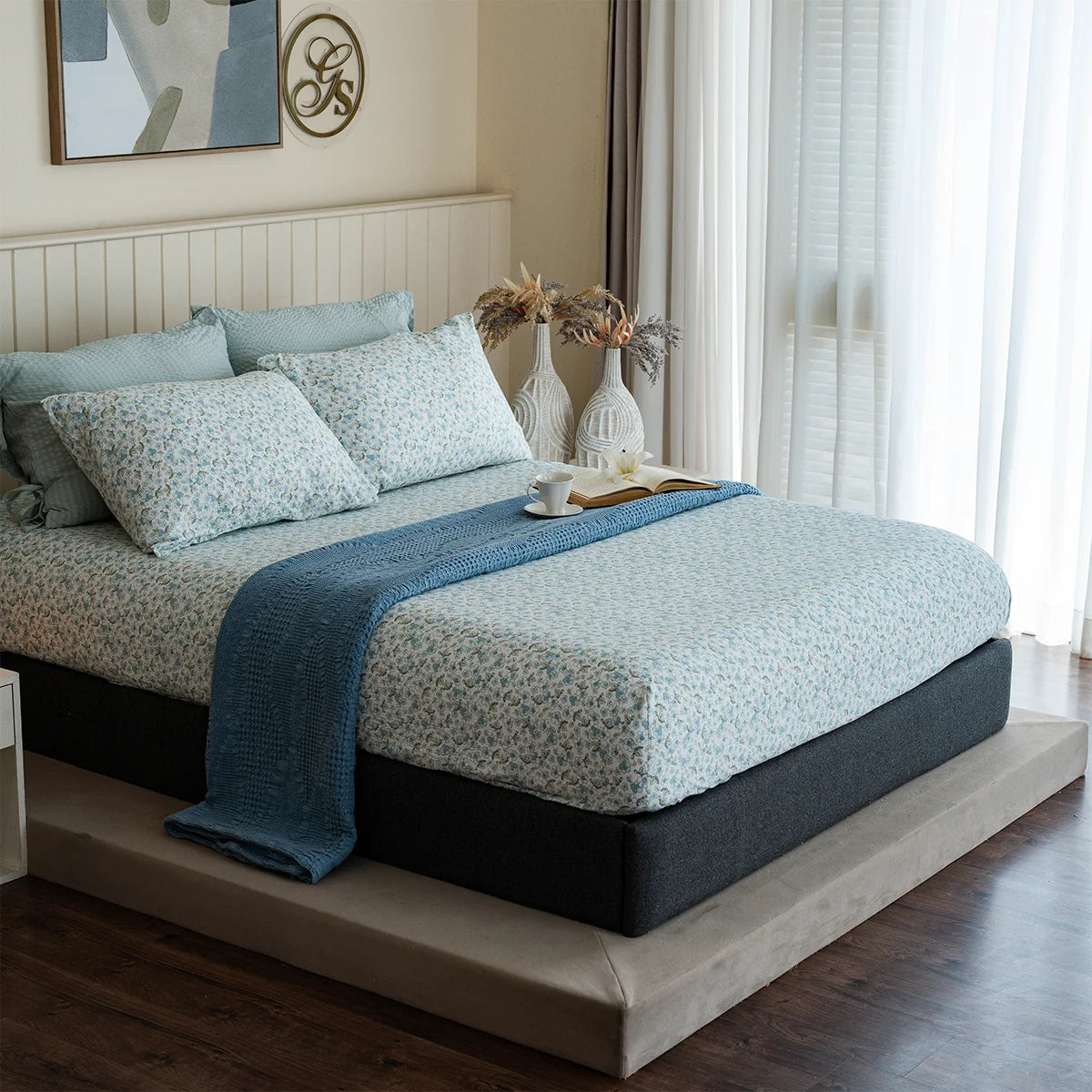 Ditsy Floral Waffle Fitted Sheet