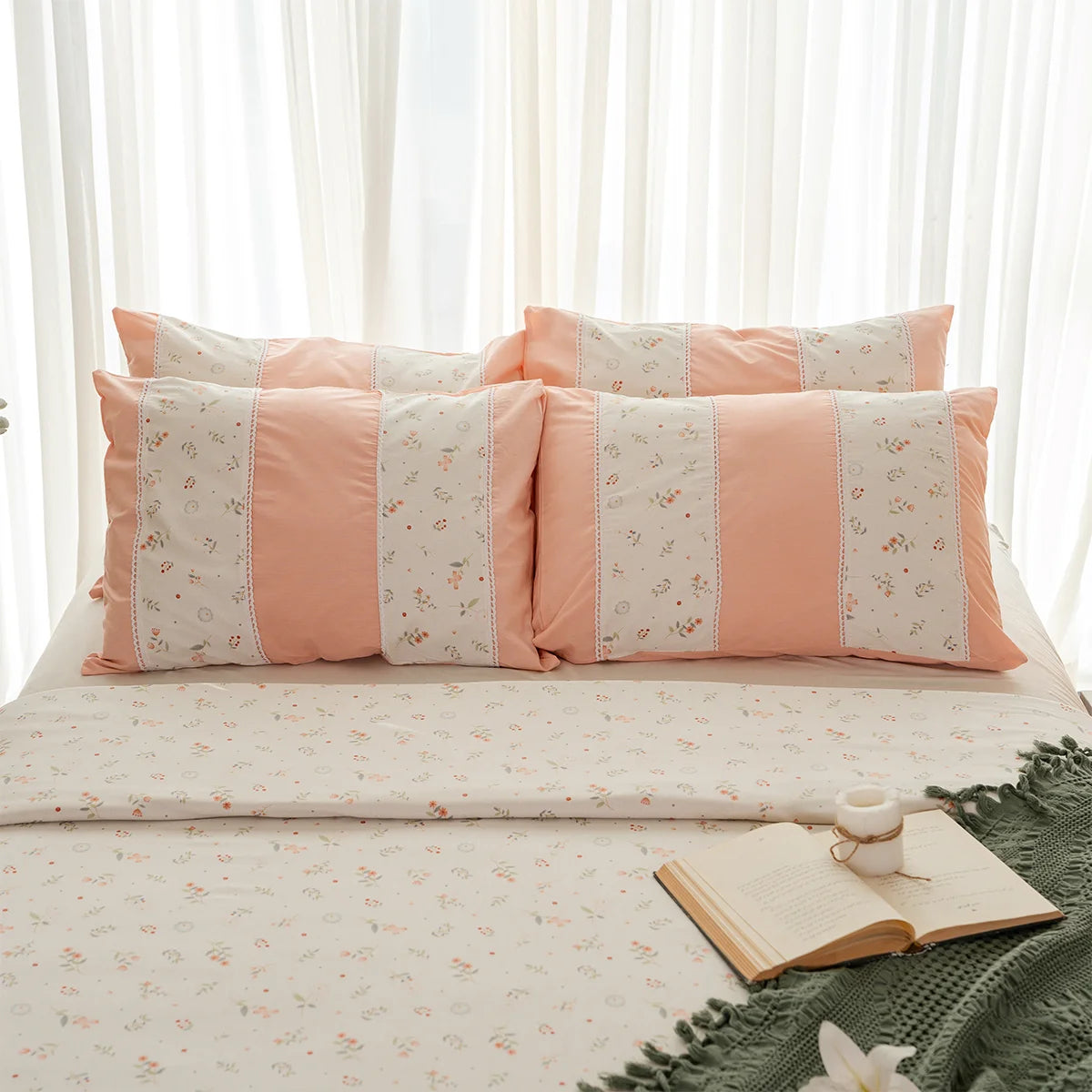 Ditsy Ruffle Cotton Sheet Set