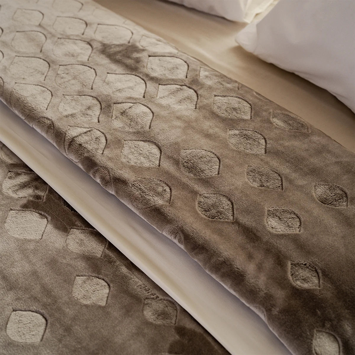 Embossed Honeycomb Velvet Blanket