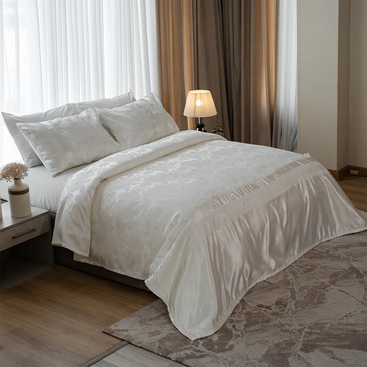 Floral Damask Bedding Set