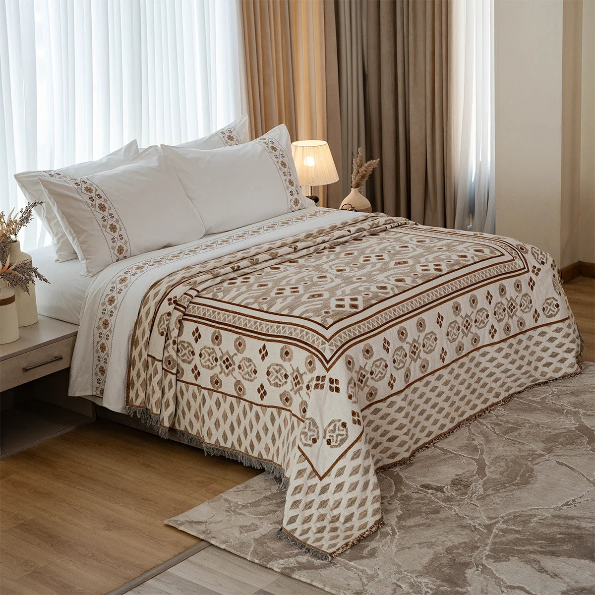 Kilim Embroidered Bedding Set