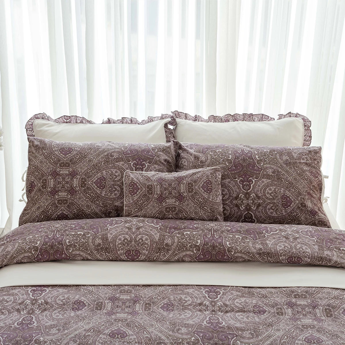 Paisley Bow-Tie Percale Sheet Set
