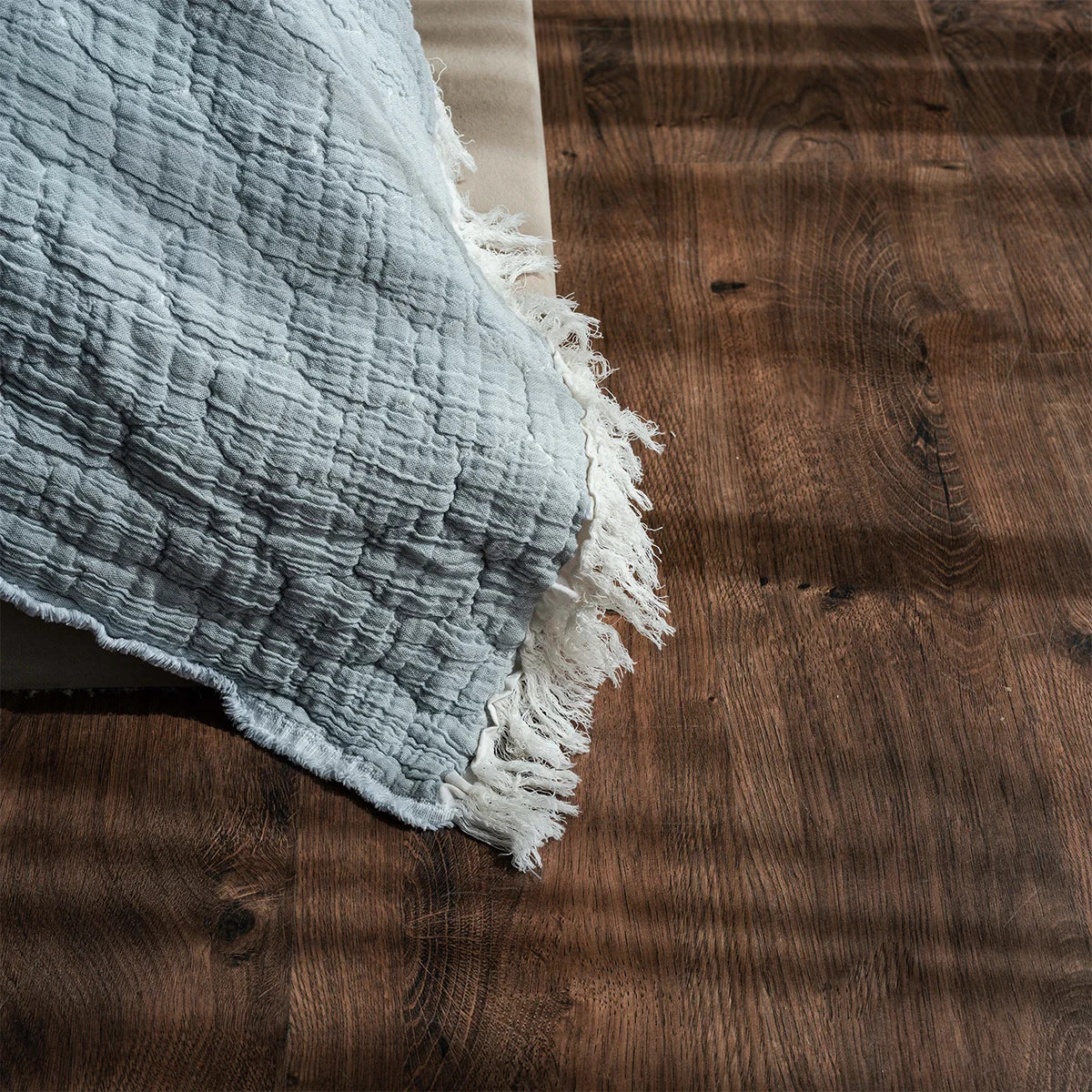 Ripple Cotton Coverlet (Reversible)