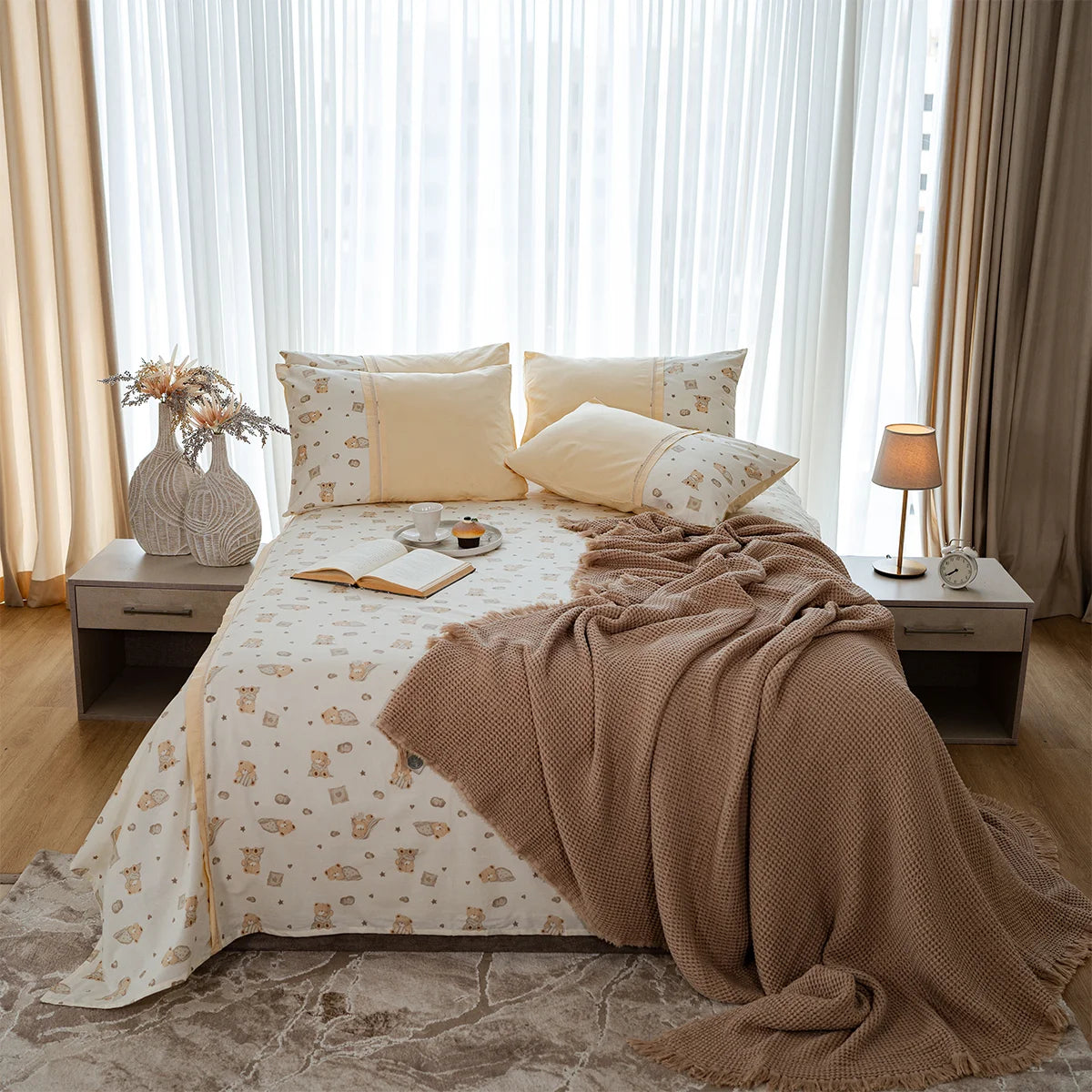 Teddy Bear Microfiber Kids Sheet Set