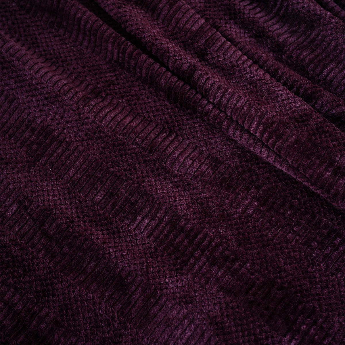 Textured Velvet Bed Throw