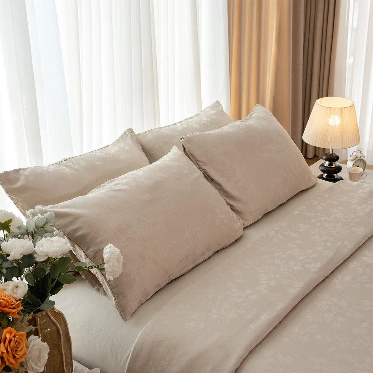 Vine Jacquard Sheet Set