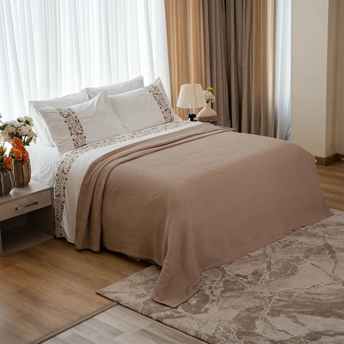 Wildflower Embroidered Bedding Set