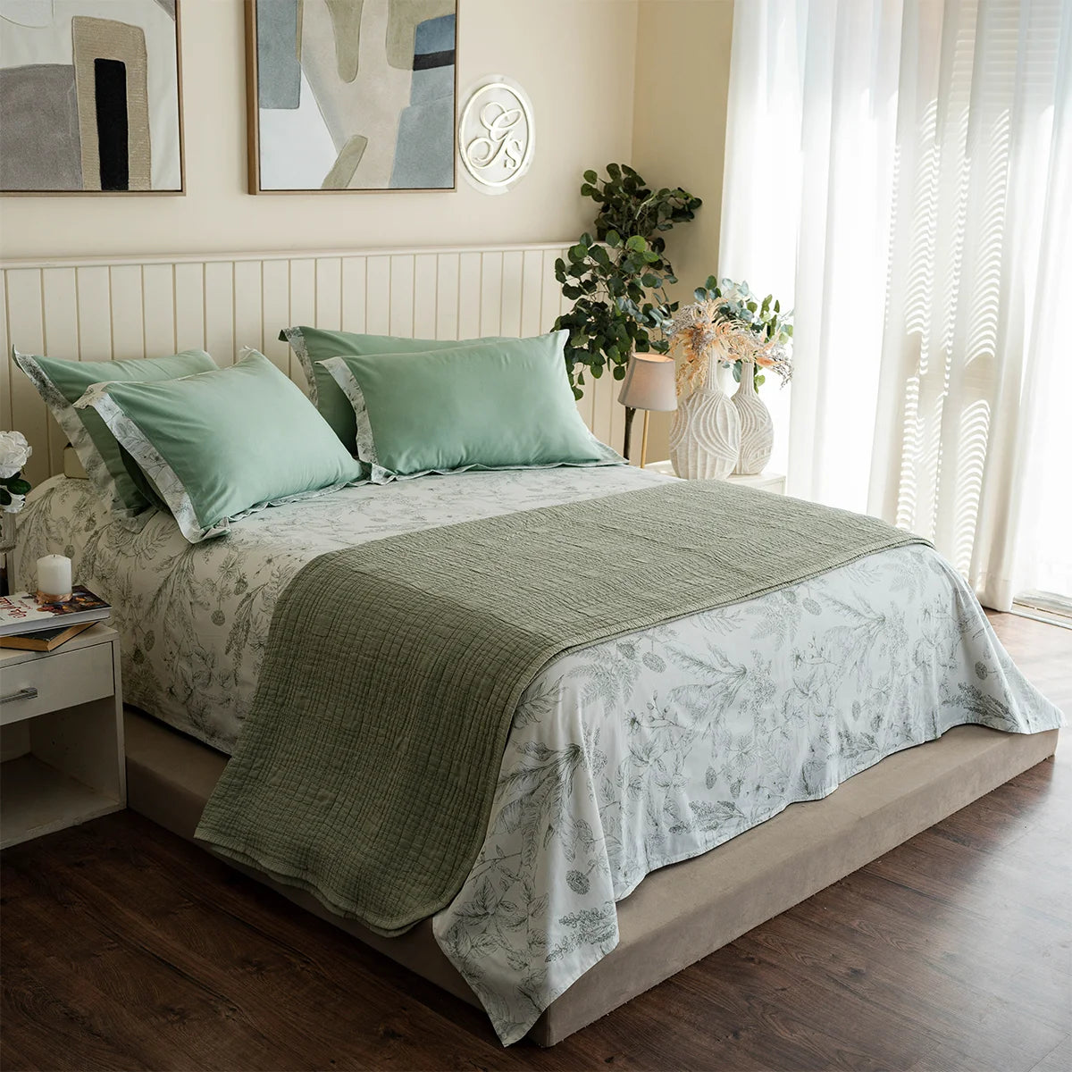 Botanical Sketch Cotton Sheet Set
