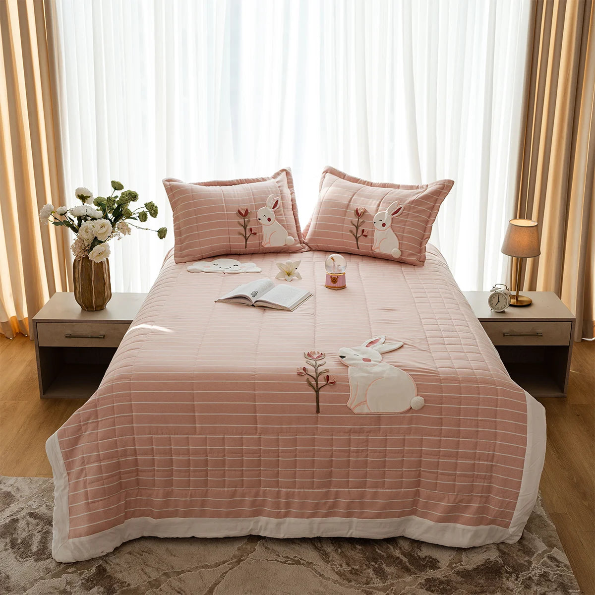 Bunny Cotton Kids Coverlet