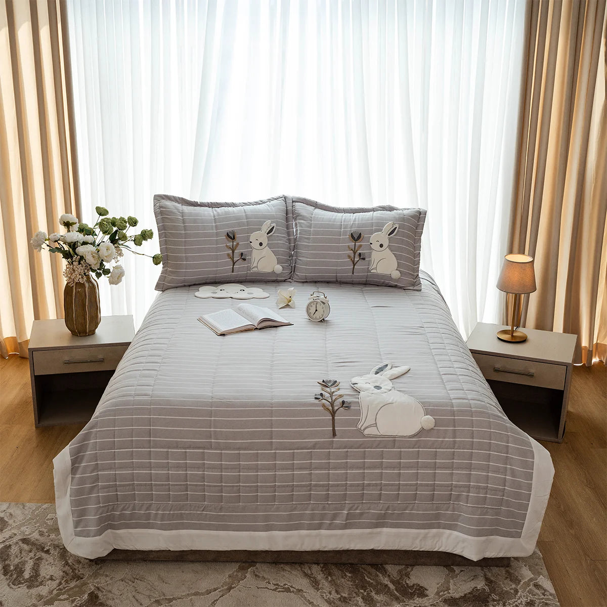 Bunny Cotton Kids Coverlet