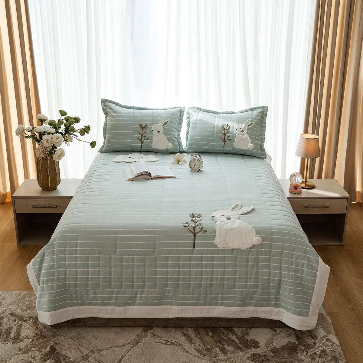 Bunny Cotton Kids Coverlet