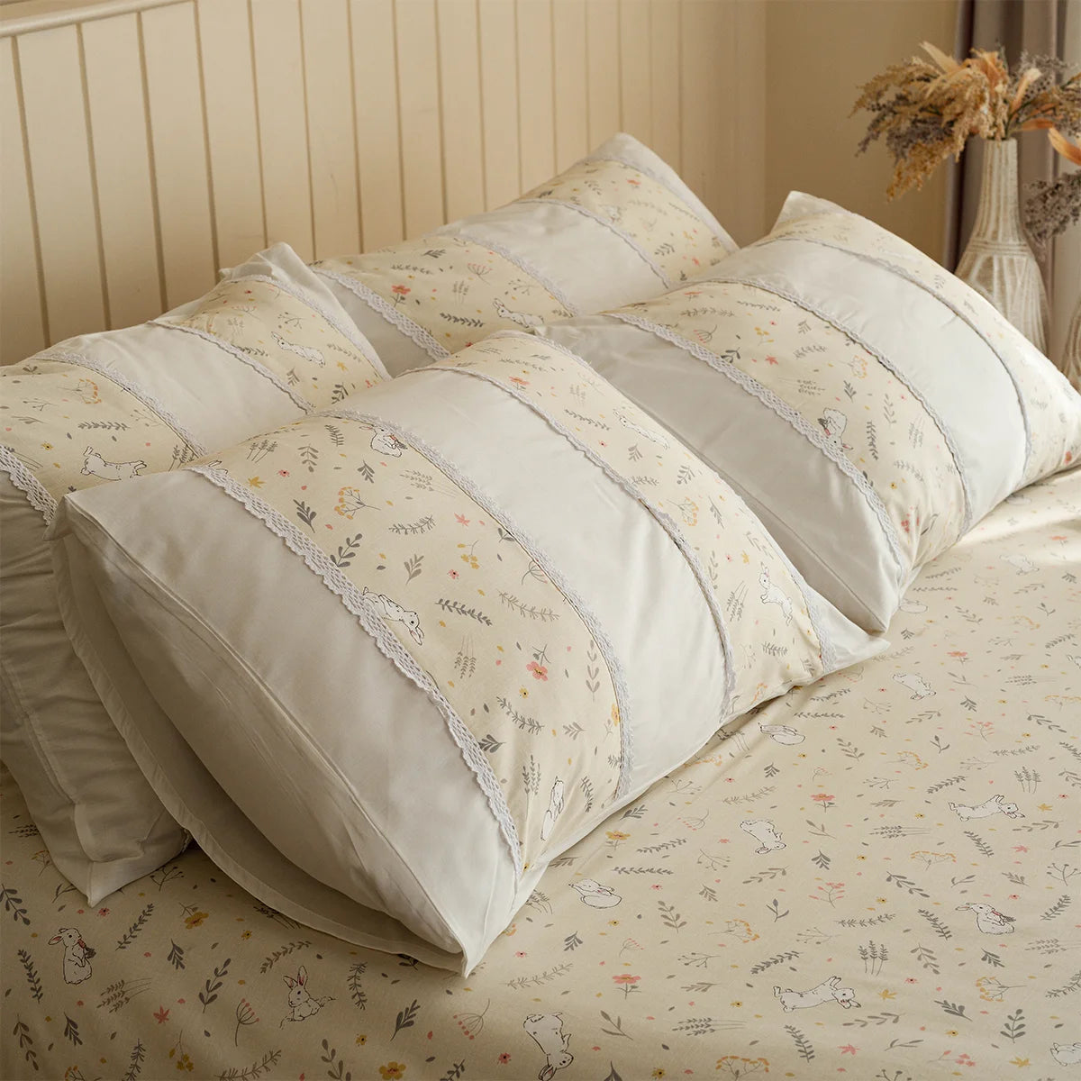 Bunny Meadow Cotton Kids Sheet Set