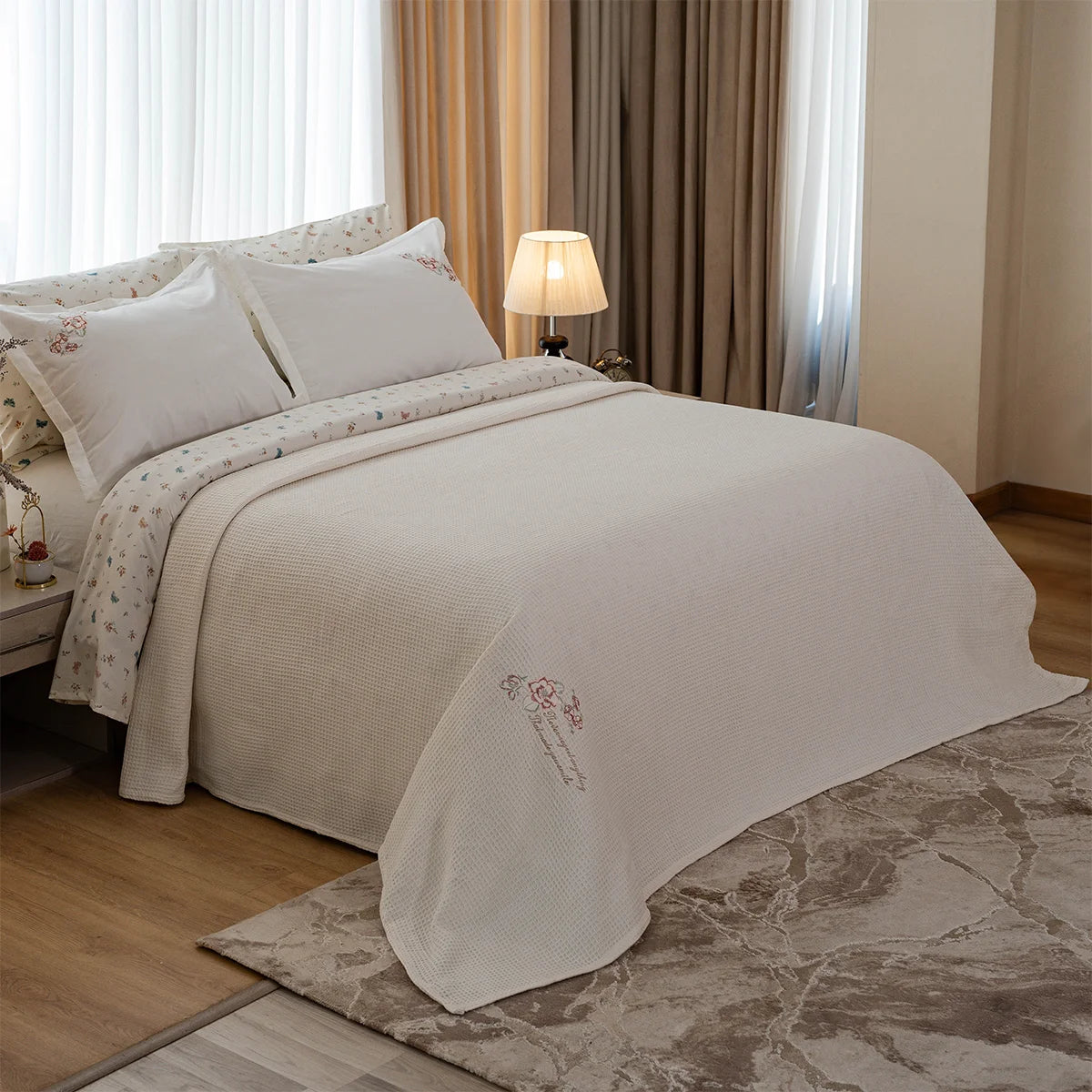 Butterfly Floral Cotton Bedding Set