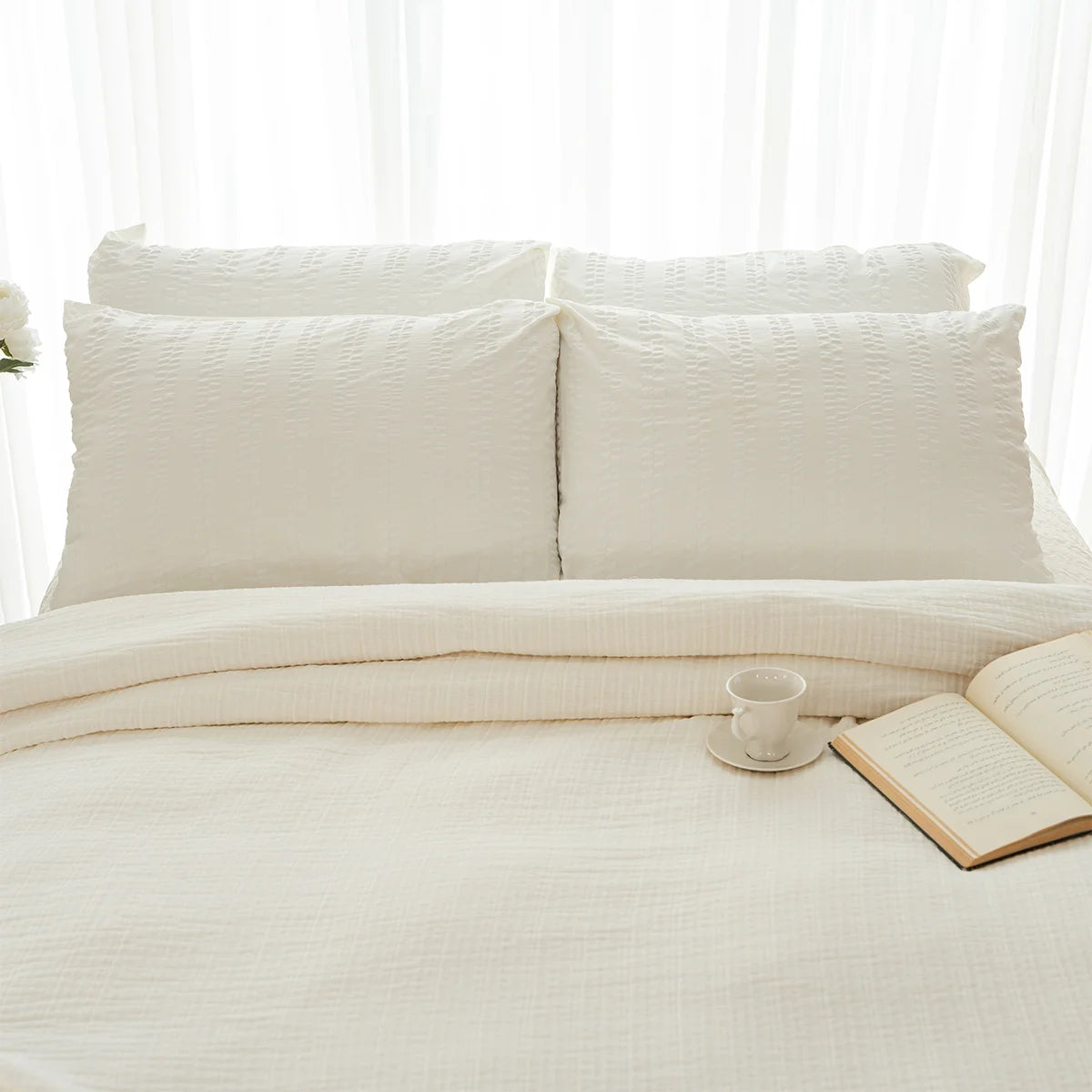 Cotton Ruffle Bedding Set