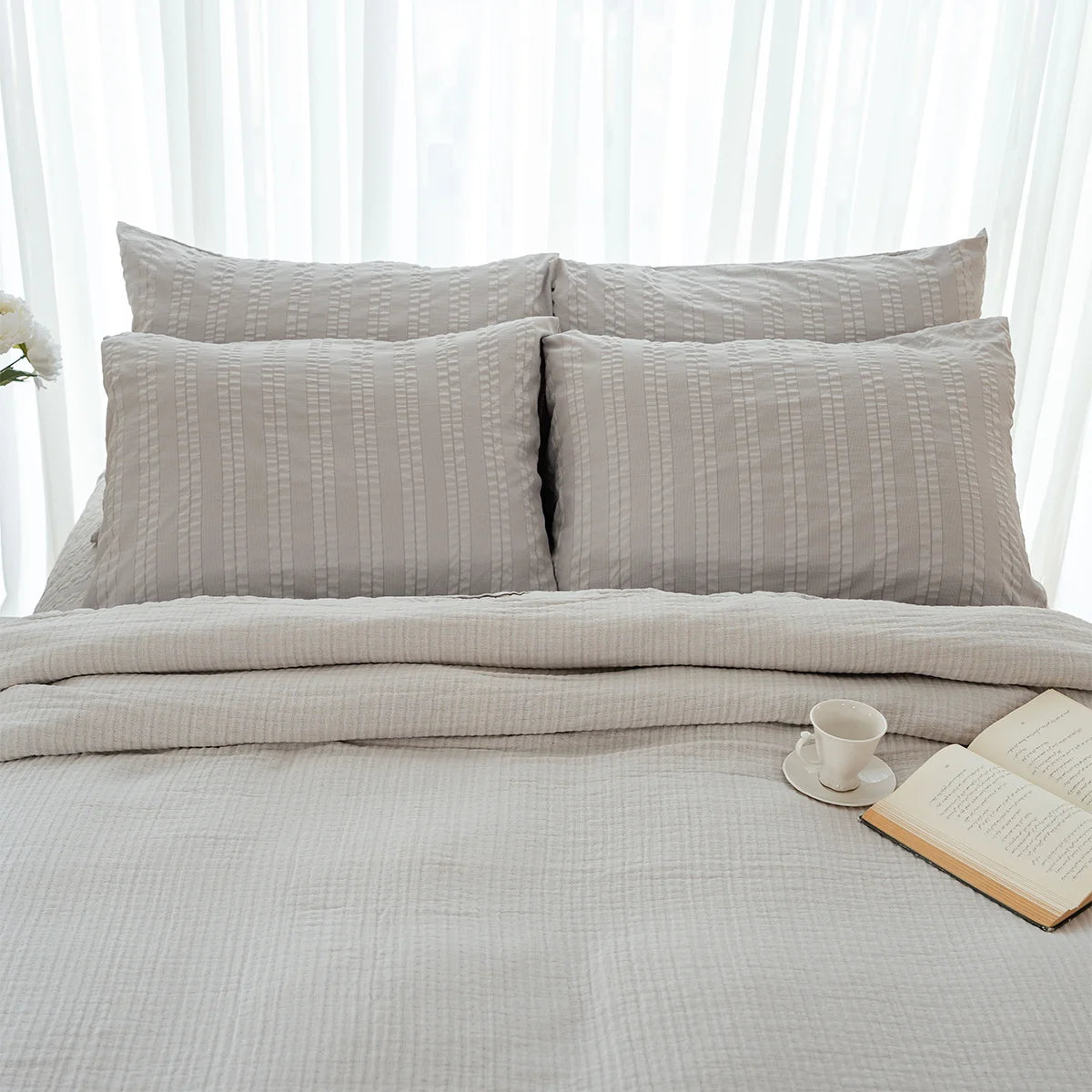 Cotton Ruffle Bedding Set