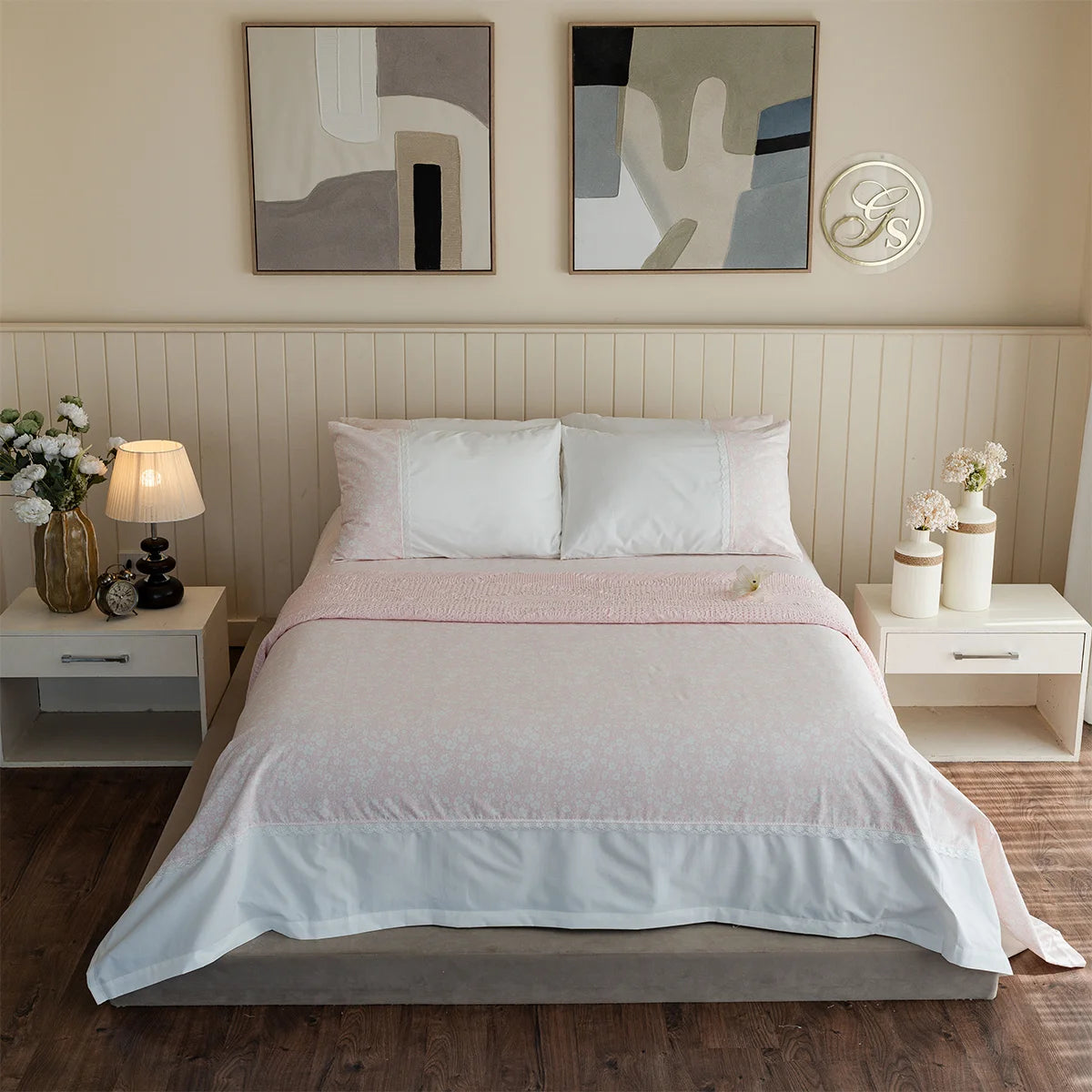 Ditsy Jacquard Cotton Sheet Set