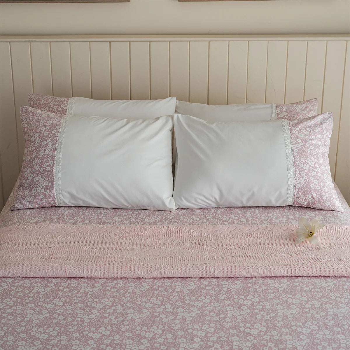 Ditsy Jacquard Cotton Sheet Set