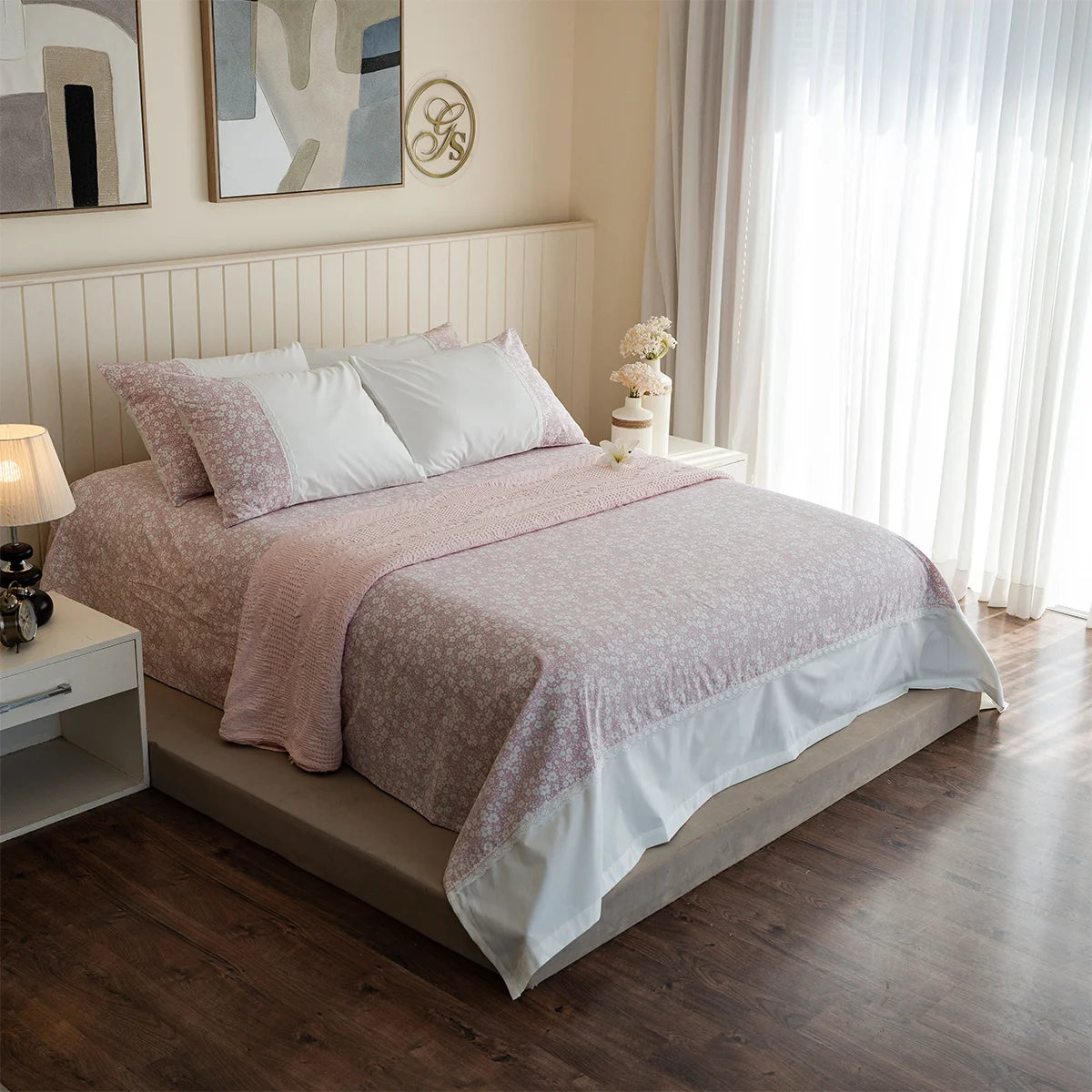 Ditsy Jacquard Cotton Sheet Set