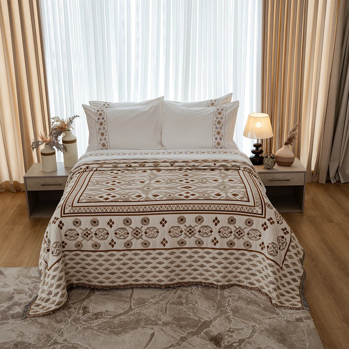 Kilim Embroidered Bedding Set