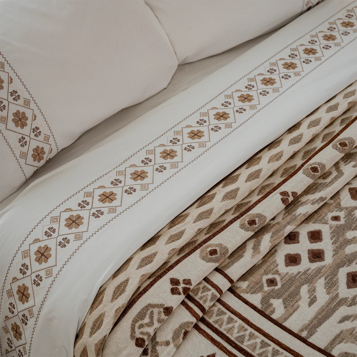 Kilim Embroidered Bedding Set