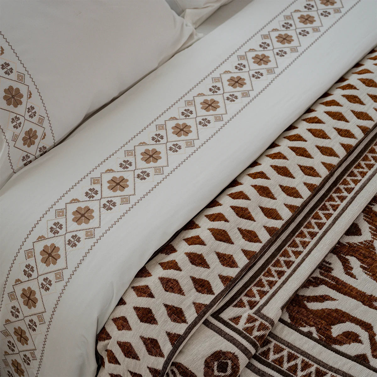 Kilim Embroidered Bedding Set