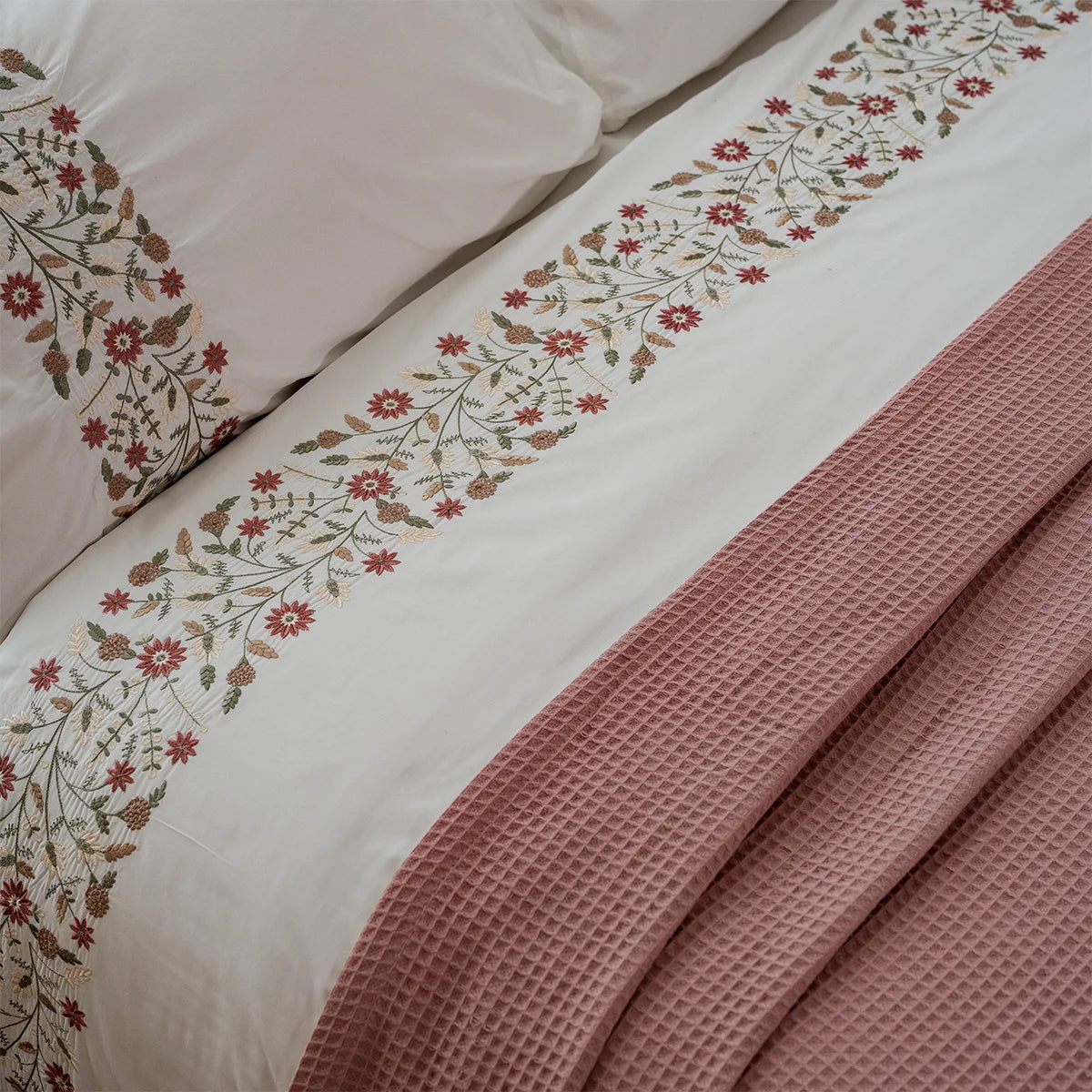 Wildflower Embroidered Bedding Set