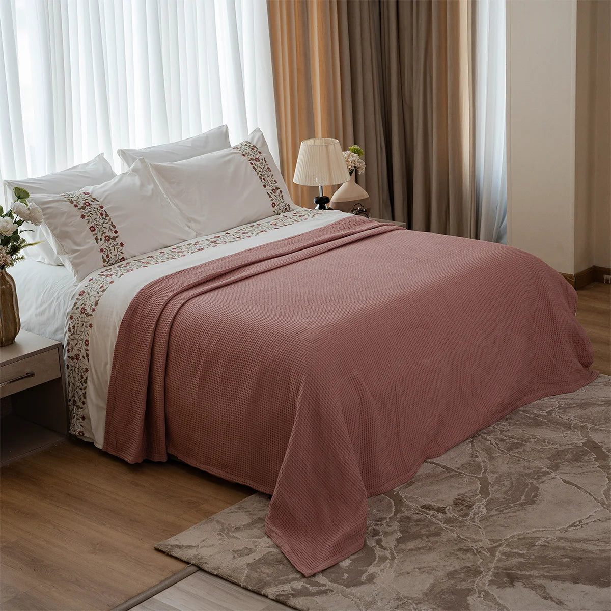 Wildflower Embroidered Bedding Set