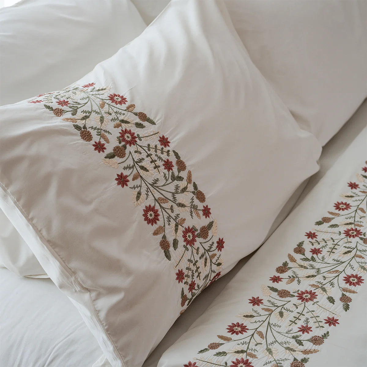 Wildflower Embroidered Bedding Set